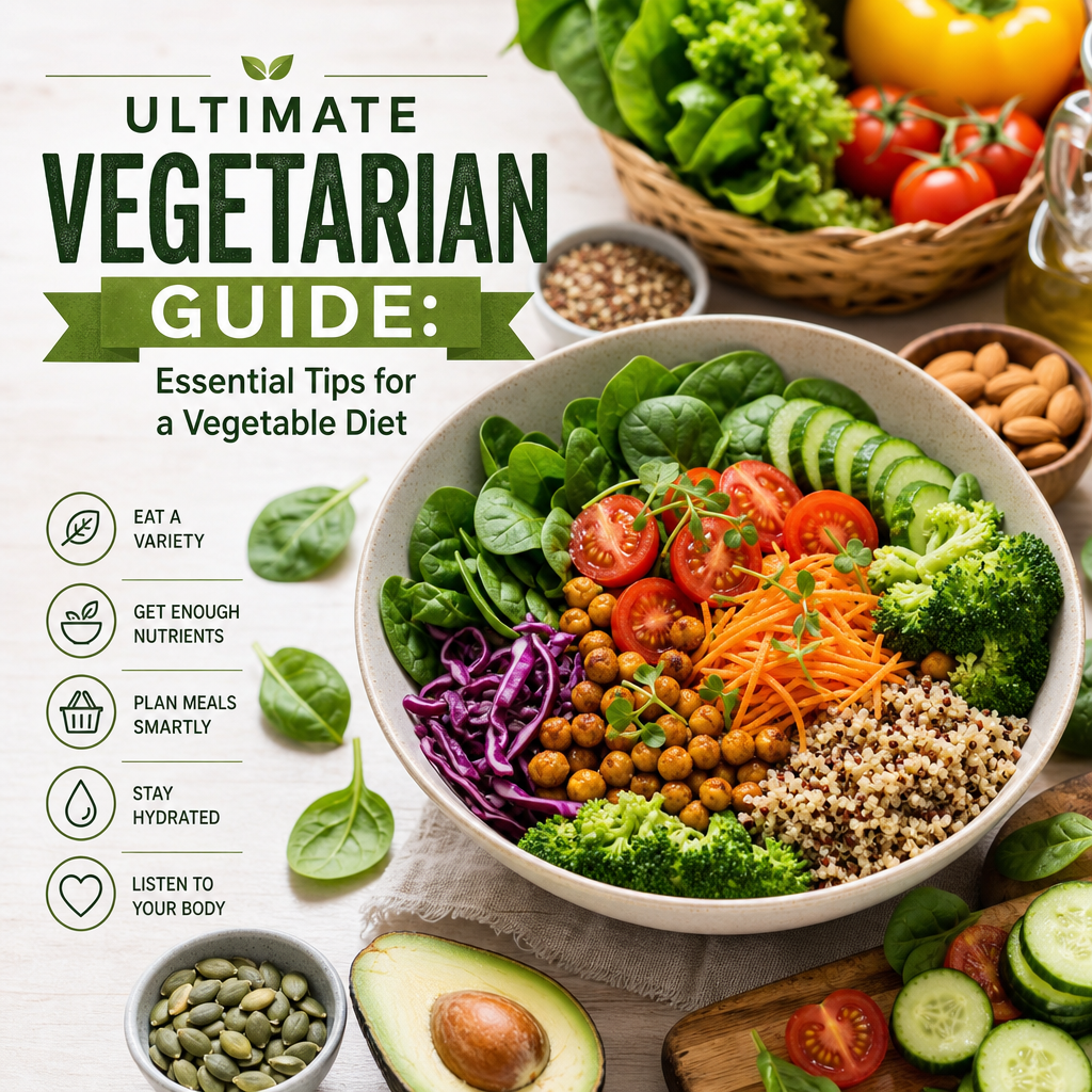 Colorful vegetarian bowl with fresh vegetables, grains, and nuts for a healthy vegetable diet